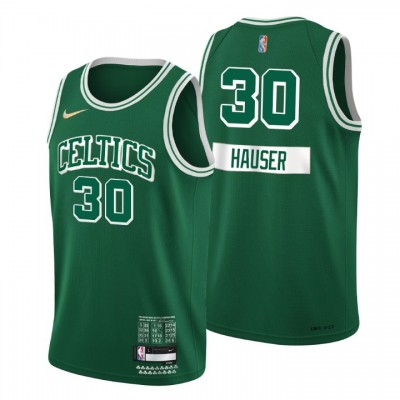 Boston Celtics #30 Sam Hauser Men's Nike Green 202122 Swingman NBA Jersey - City Edition Men's